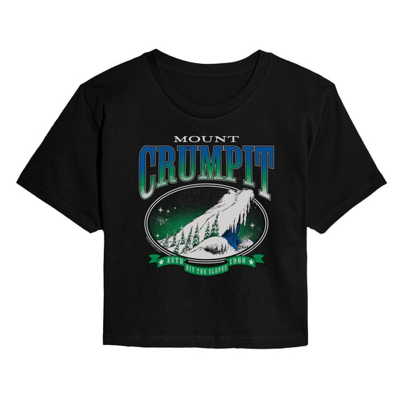 The Grinch - Mt Crumpit Destination - Juniors Cropped Graphic T-Shirt
