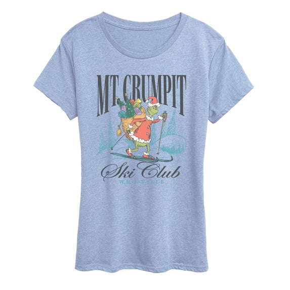 The Grinch - Mt.Crumpit Ski Club Women's Short Sleeve Graphic T-Shirt