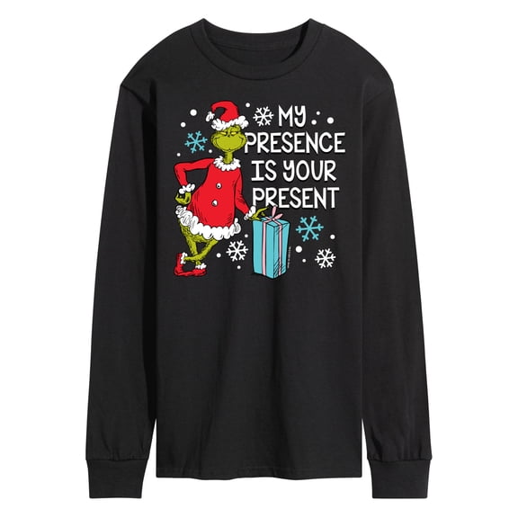 The Grinch - My Presence Is Your Present - Men's Long Sleeve T-Shirt