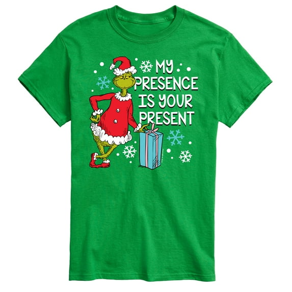 The Grinch - My Presence Is Your Present - Men's Short Sleeve Graphic T-Shirt