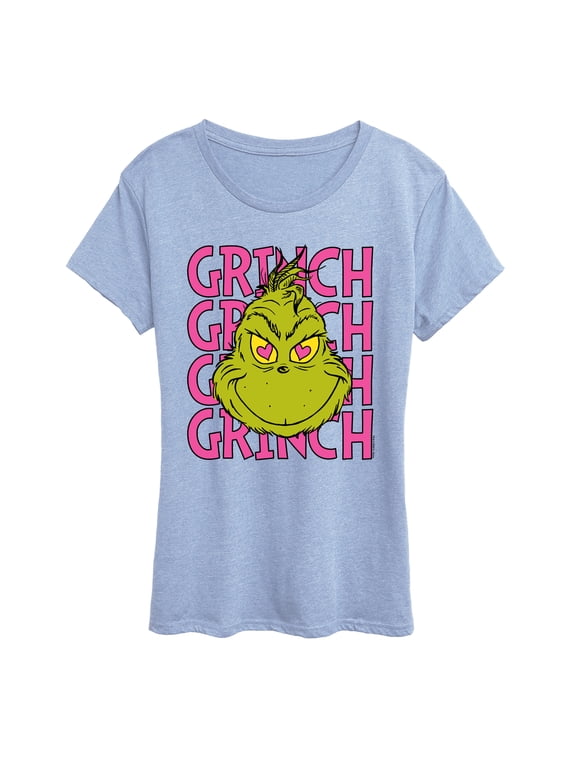 The Grinch - Name Stacked Women's Short Sleeve Graphic T-Shirt
