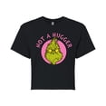 thumbnail image 1 of The Grinch - Not A Hugger Grinch  - Juniors Cropped Cotton Blend T-Shirt, 1 of 5