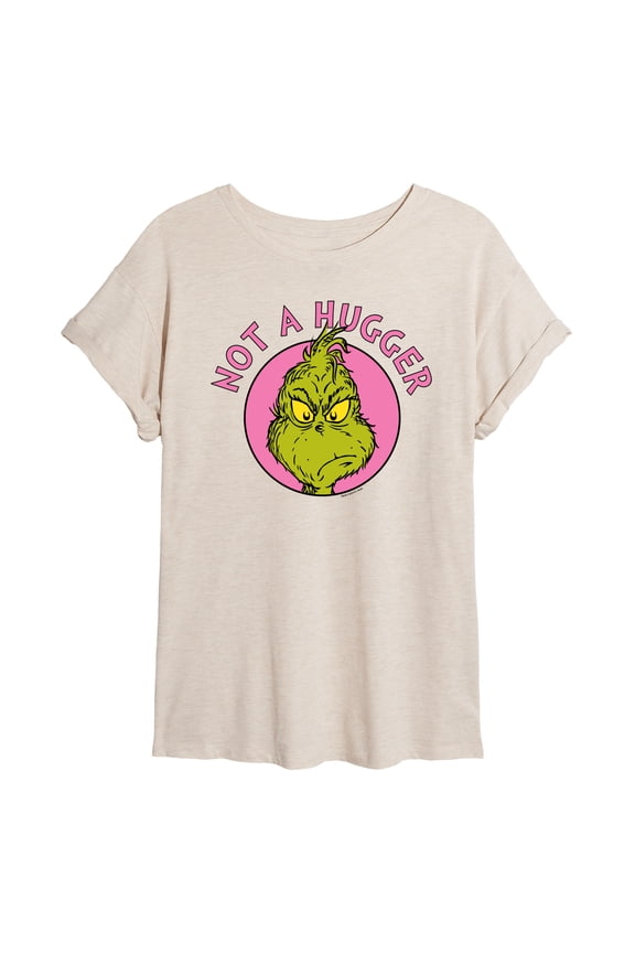 The Grinch - Not A Hugger Grinch  - Juniors Ideal Flowy Muscle T-Shirt