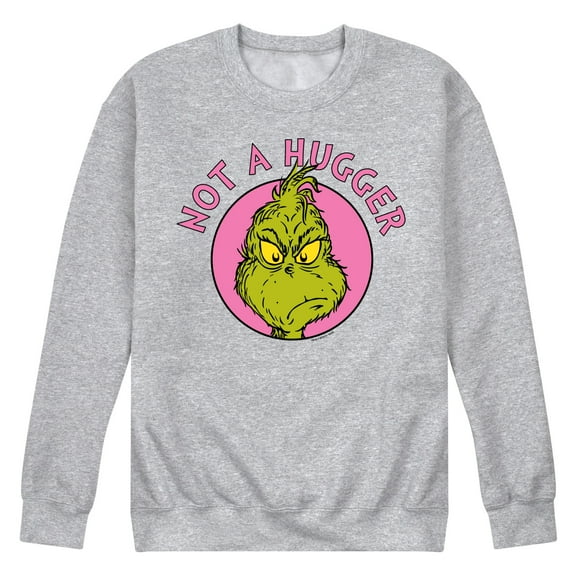 The Grinch - Not A Hugger Grinch - Men's Crew Neck Fleece Pullover