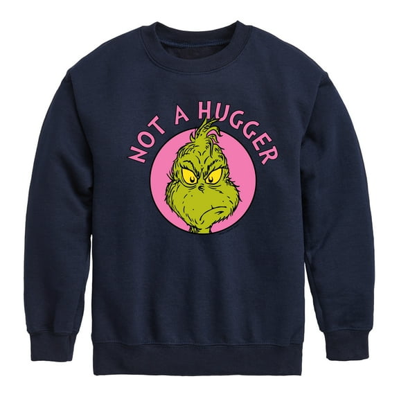 The Grinch - Not A Hugger Grinch - Toddler & Youth Crewneck Fleece Sweatshirt