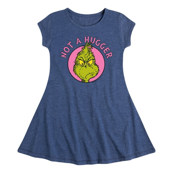The Grinch - Not A Hugger Grinch - Toddler & Youth Girls Fit & Flare Dress