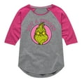 thumbnail image 1 of The Grinch - Not A Hugger Grinch  - Toddler & Youth Girls Raglan Graphic T-Shirt, 1 of 4