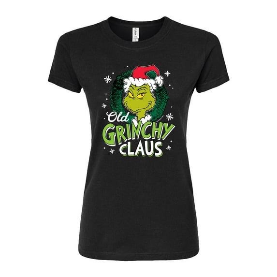 The Grinch - Old Grinchy Claus - Juniors Fitted Graphic T-Shirt