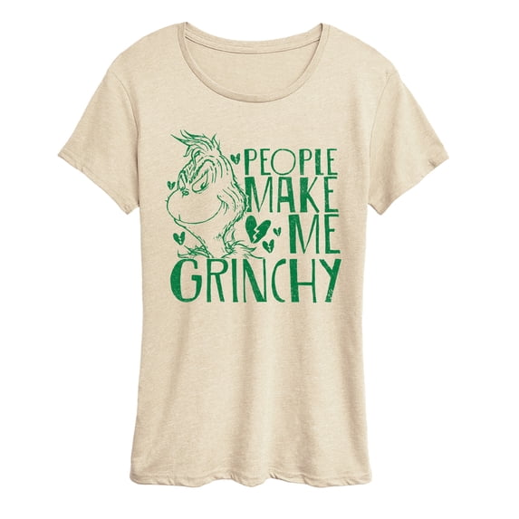 The Grinch - People Make Me Grinchy - Women's Short Sleeve Graphic T-Shirt