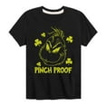 thumbnail image 1 of The Grinch - Pinch Proof - Toddler And Youth Short Sleeve Graphic T-Shirt, 1 of 5