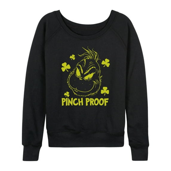 The Grinch - Pinch Proof - Women's Lightweight French Terry Long Sleeve Shirt