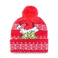 thumbnail image 1 of The Grinch Pom Beanie, Red Green, 1 of 3