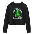 thumbnail image 1 of The Grinch - Prone To Shenanigans Malarkey - Juniors Cropped Pullover Hoodie, 1 of 5