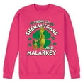 thumbnail image 1 of The Grinch - Prone To Shenanigans Malarkey - Men's Crew Neck Fleece Pullover, 1 of 4