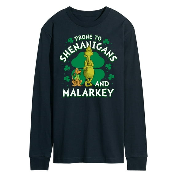 The Grinch - Prone To Shenanigans Malarkey - Men's Long Sleeve T-Shirt