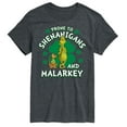 thumbnail image 1 of Dr. Suess - The Grinch - Prone To Shenanigans Malarkey - St Patrick's Day - Men's Short Sleeve Graphic T-Shirt, 1 of 5