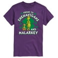 thumbnail image 1 of Dr. Suess - The Grinch - Prone To Shenanigans Malarkey - St Patrick's Day - Men's Short Sleeve Graphic T-Shirt, 1 of 4