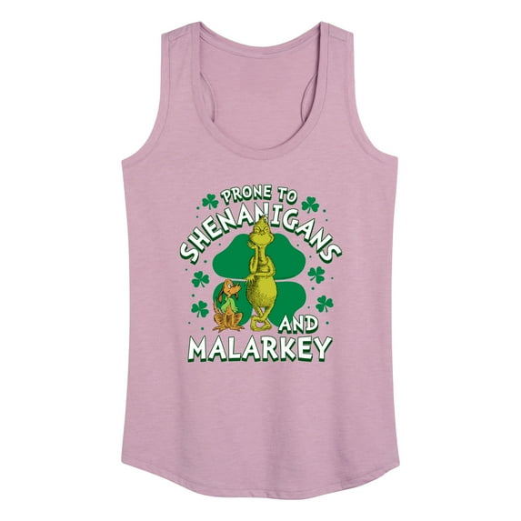The Grinch - Prone To Shenanigans Malarkey - Women's Racerback Tank Top