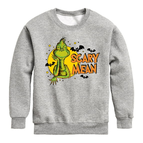 The Grinch - Scary Mean - Toddler & Youth Crewneck Fleece Sweatshirt