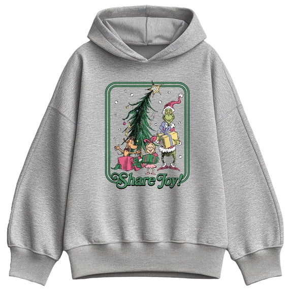 The Grinch - Share Joy Women's Oversized Fleece Hoodie Sweatshirt