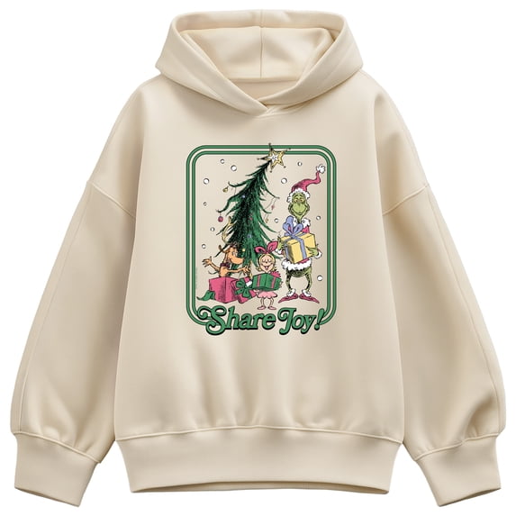 The Grinch - Share Joy Women's Oversized Fleece Hoodie Sweatshirt