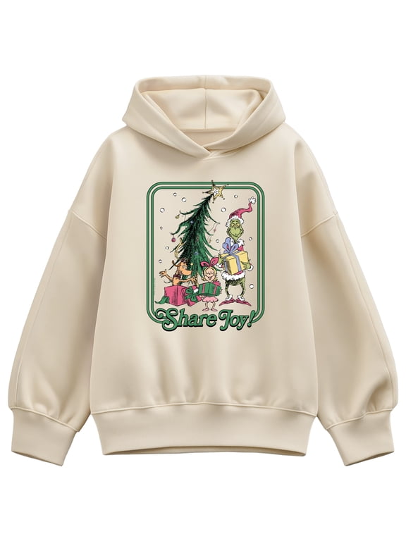 The Grinch - Share Joy Women's Oversized Fleece Hoodie Sweatshirt