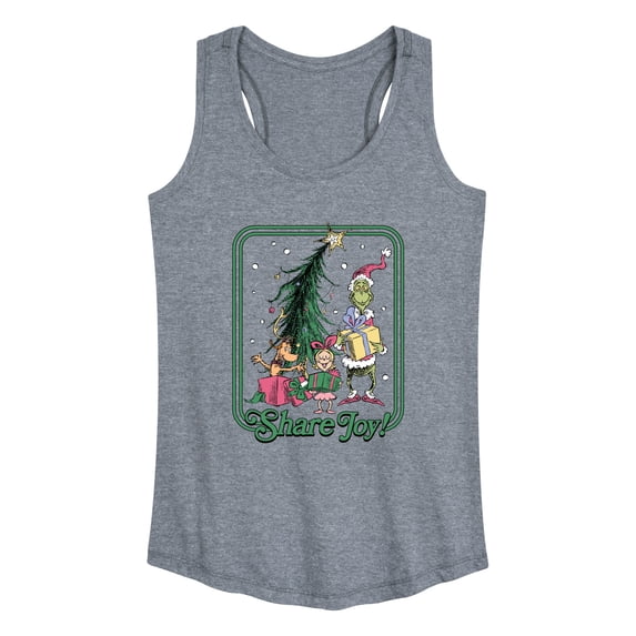 The Grinch - Share Joy Women's Graphic Racerback Tank