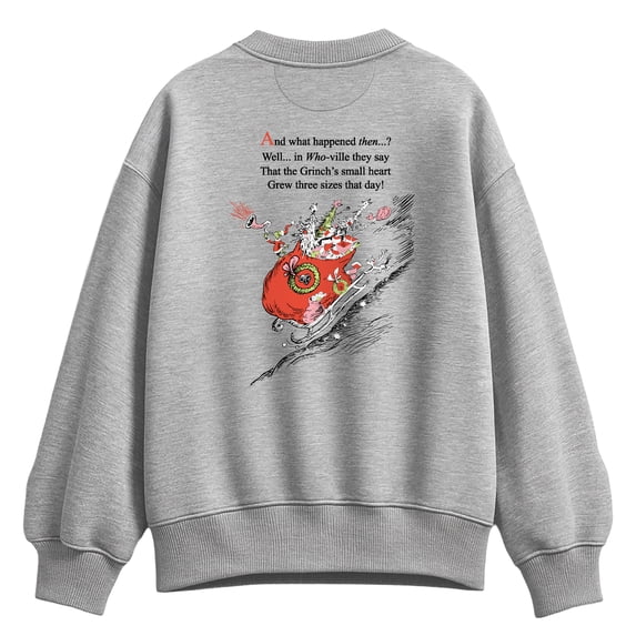 The Grinch - Sleigh Women's Oversized Fleece Crew Sweatshirt
