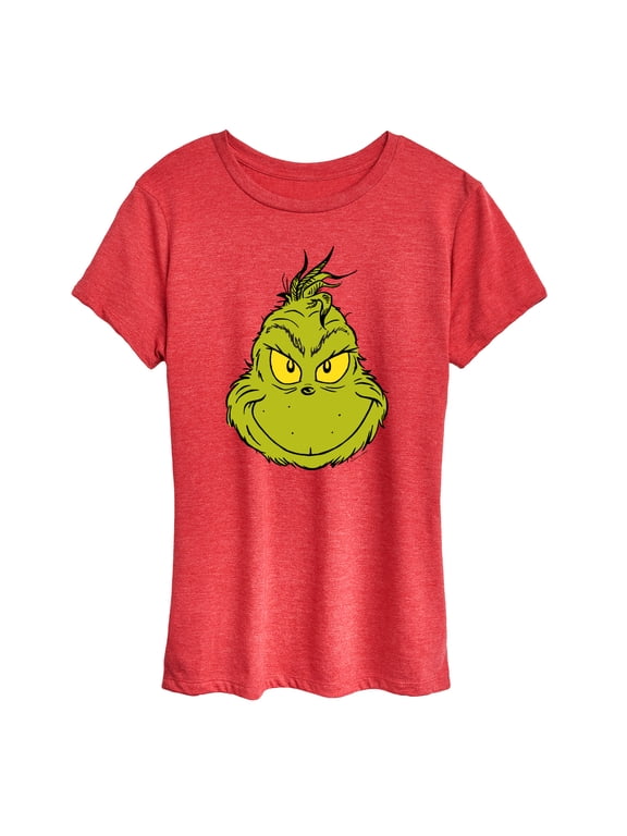 The Grinch - Smiling Face Women's Short Sleeve Graphic T-Shirt
