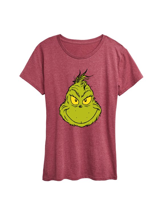 The Grinch - Smiling Face Women's Short Sleeve Graphic T-Shirt