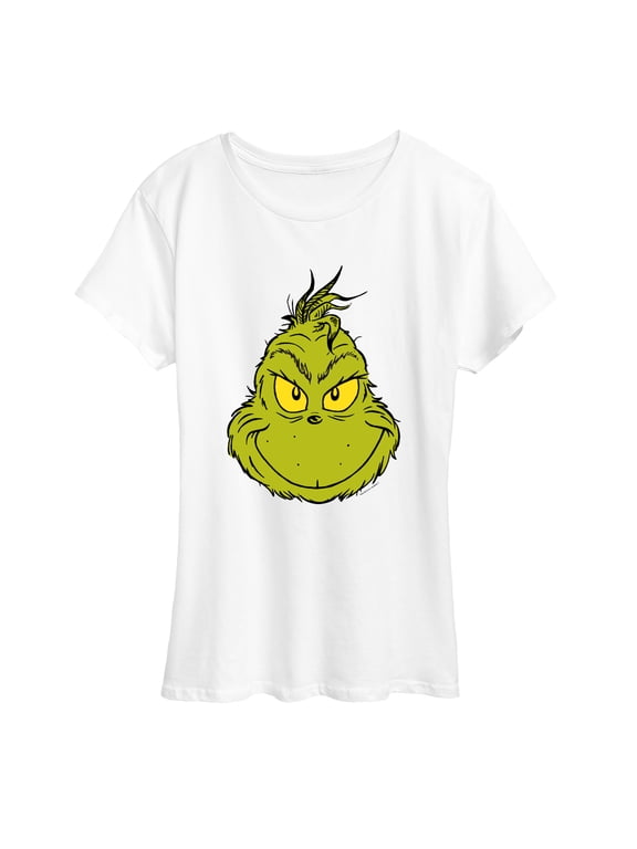 The Grinch - Smiling Face Women's Short Sleeve Graphic T-Shirt