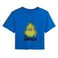 thumbnail image 1 of The Grinch - Spray Paint - Juniors Cropped Graphic T-Shirt, 1 of 3