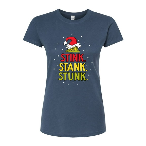 The Grinch - Stink Stank Stunk - Juniors Fitted Graphic T-Shirt