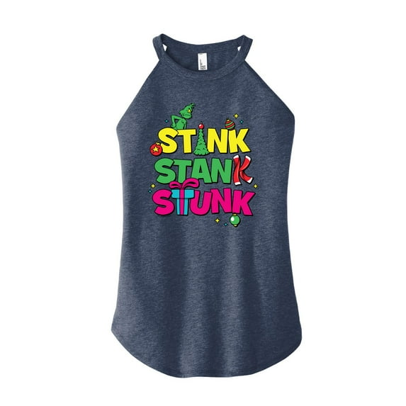 The Grinch - Stink Stank Stunk - Juniors High Neck Tank Top