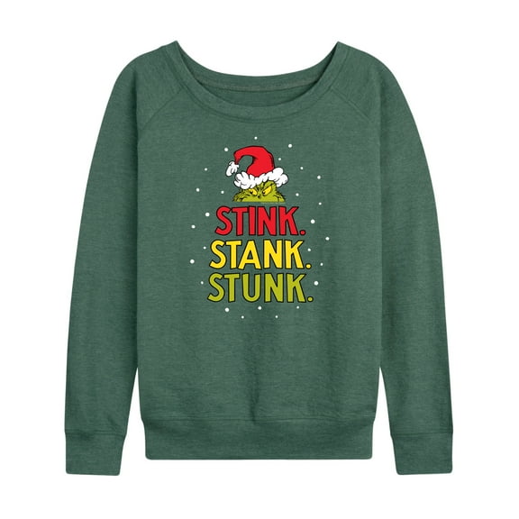 The Grinch - Stink Stank Stunk - Women's Lightweight French Terry Long Sleeve Shirt
