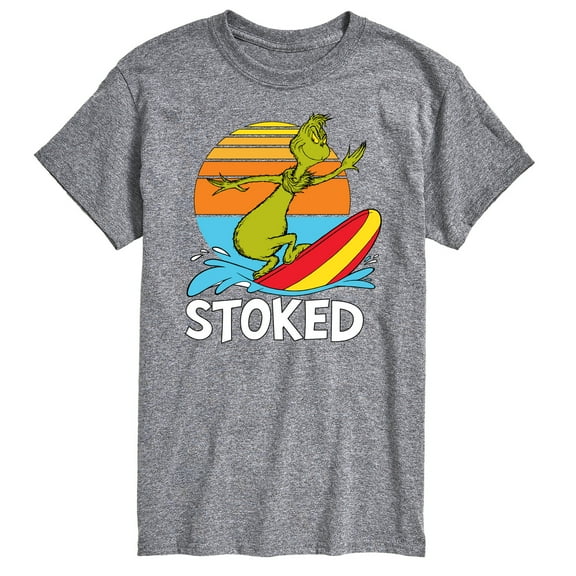 The Grinch - Stoked - Men's Short Sleeve Graphic T-Shirt