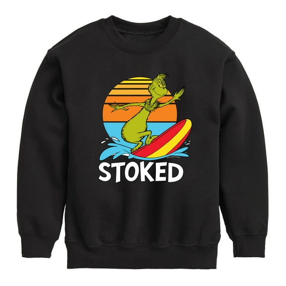 The Grinch - Stoked - Toddler & Youth Crewneck Fleece Sweatshirt