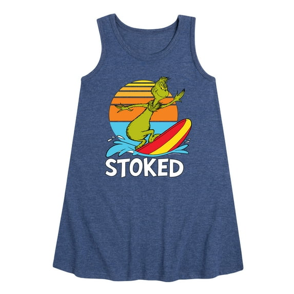 The Grinch - Stoked - Toddler & Youth Girls A-line Dress