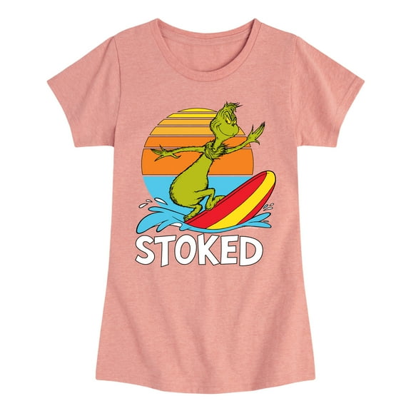 The Grinch - Stoked - Toddler & Youth Girls Short Sleeve Graphic T-Shirt