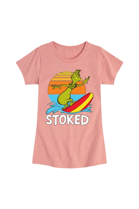 The Grinch - Stoked - Toddler & Youth Girls Short Sleeve Graphic T-Shirt