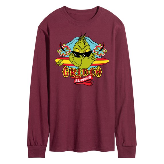 The Grinch - Surfing - Men's Long Sleeve T-Shirt