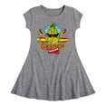 thumbnail image 1 of The Grinch - Surfing - Toddler & Youth Girls Fit & Flare Dress, 1 of 1