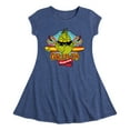 thumbnail image 1 of The Grinch - Surfing - Toddler & Youth Girls Fit & Flare Dress, 1 of 3