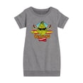 thumbnail image 1 of The Grinch - Surfing - Toddler & Youth Girls Fleece Dress, 1 of 4