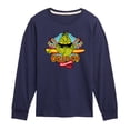 thumbnail image 1 of The Grinch - Surfing - Toddler & Youth Long Sleeve Graphic T-Shirt, 1 of 4