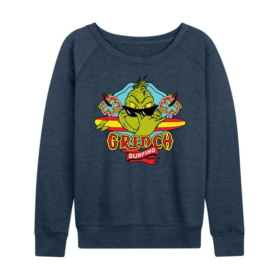 The Grinch - Surfing - Women's Lightweight French Terry Long Sleeve Shirt