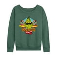 thumbnail image 1 of The Grinch - Surfing - Women's Lightweight French Terry Long Sleeve Shirt, 1 of 4