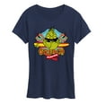 thumbnail image 1 of The Grinch - Surfing - Women's Short Sleeve Graphic T-Shirt, 1 of 4