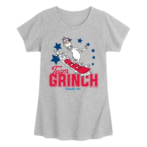 The Grinch - Team Grinch - Youth Girls Fitted Short Sleeve T-Shirt