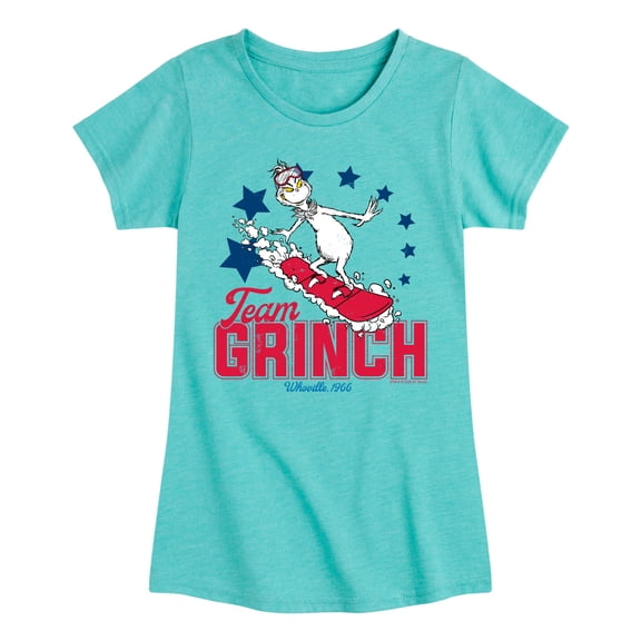 The Grinch - Team Grinch - Youth Girls Fitted Short Sleeve T-Shirt